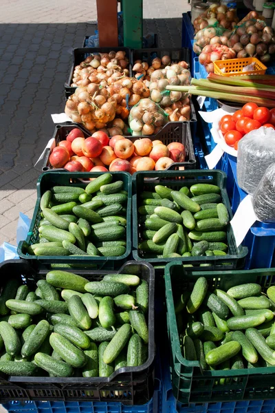 Groenten op de markt — Stockfoto