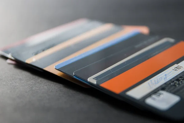 Pilha de cartões de crédito — Fotografia de Stock