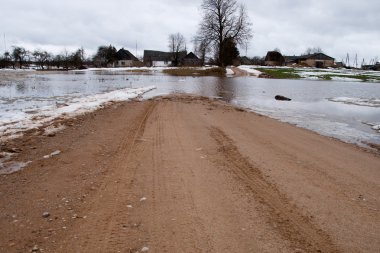 Flooded Road clipart