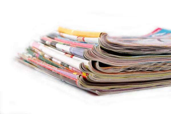 A stack of old magazines — Stock Photo, Image
