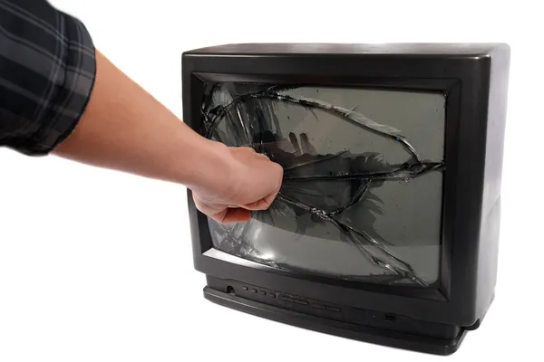 Uitschakelen van uw tv.kill uw televisie. — Stockfoto
