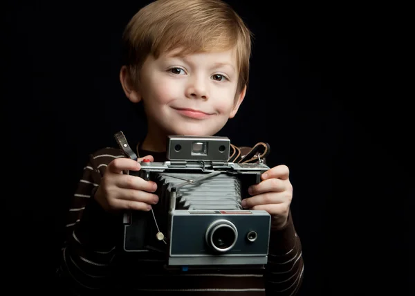 Insant φωτογραφική μηχανή παιδί — Φωτογραφία Αρχείου