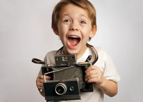 Insant kamera gyerek Stock Kép