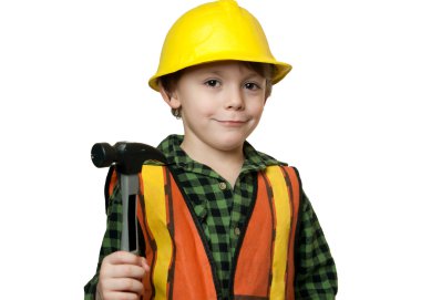 Little construction worker clipart