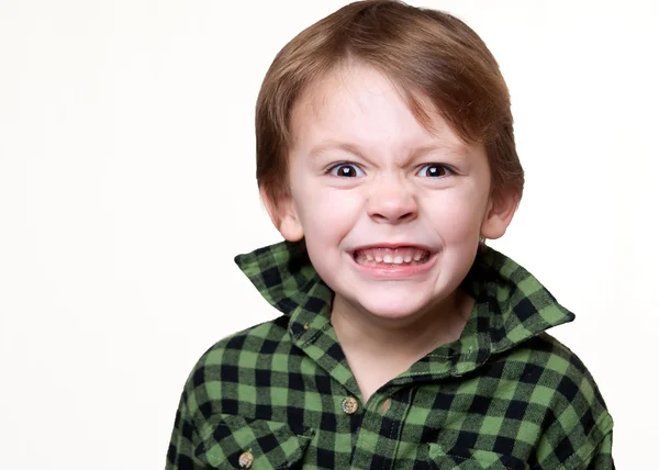 Pequeño niño loco — Foto de Stock