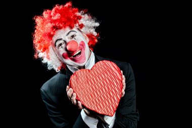 Clown Date love clipart