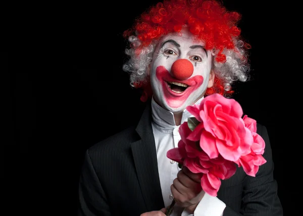 Clownen datum kärlek — Stockfoto