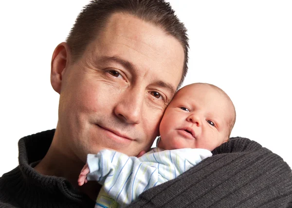 stock image Newborn and father