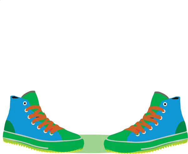 Scarpe ginnastica — Vettoriale Stock