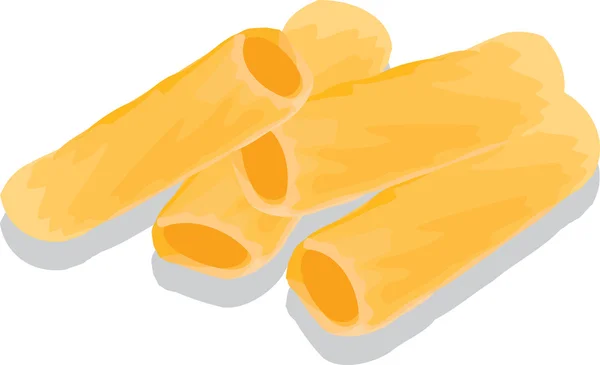 Pasta gialla — Stock Vector