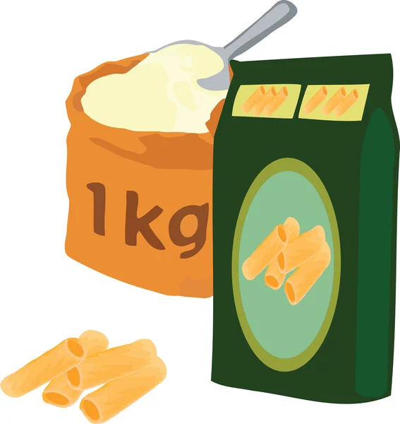 Blé macaroni — Image vectorielle