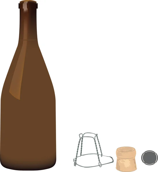 Flasche — Stockvektor