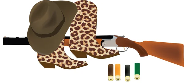 Hunting accessories — Stock Vector