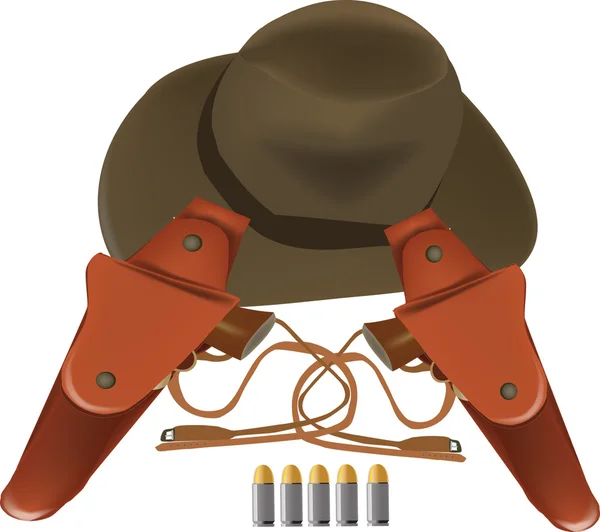 Cowboy accessories — Stock Vector