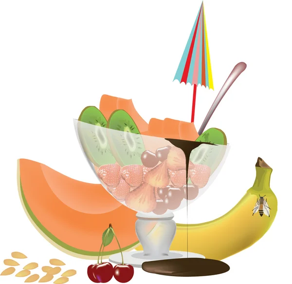 Frukt glass — Stock vektor