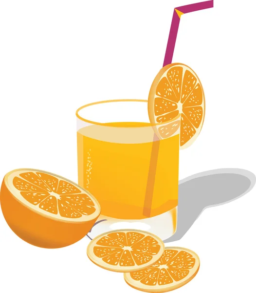 Portakal suyu — Stok Vektör
