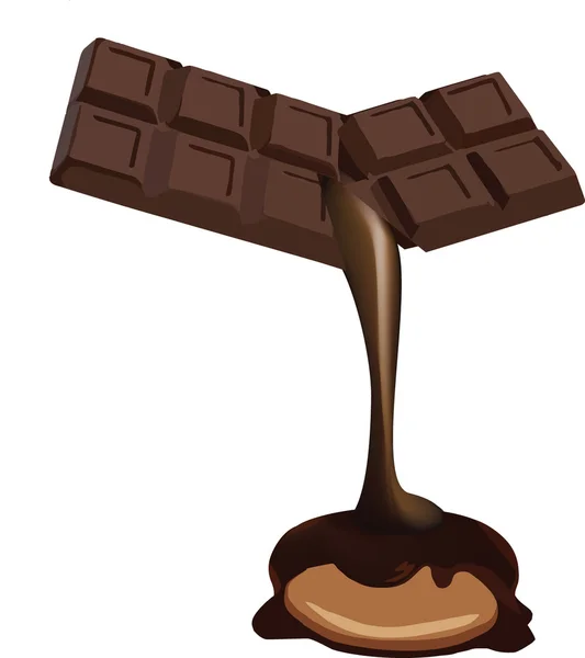 Söt choklad — Stock vektor