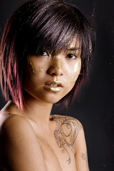 아시아 얼굴 — 스톡 사진