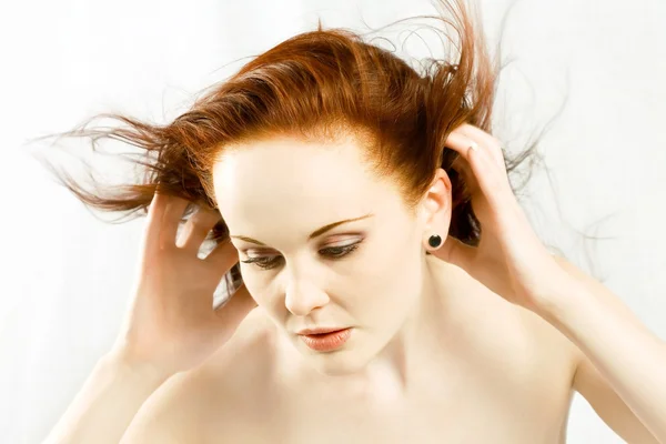 Red haired beauty — Stock Photo, Image