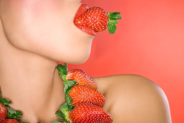 Strawberry kyssar — Stockfoto