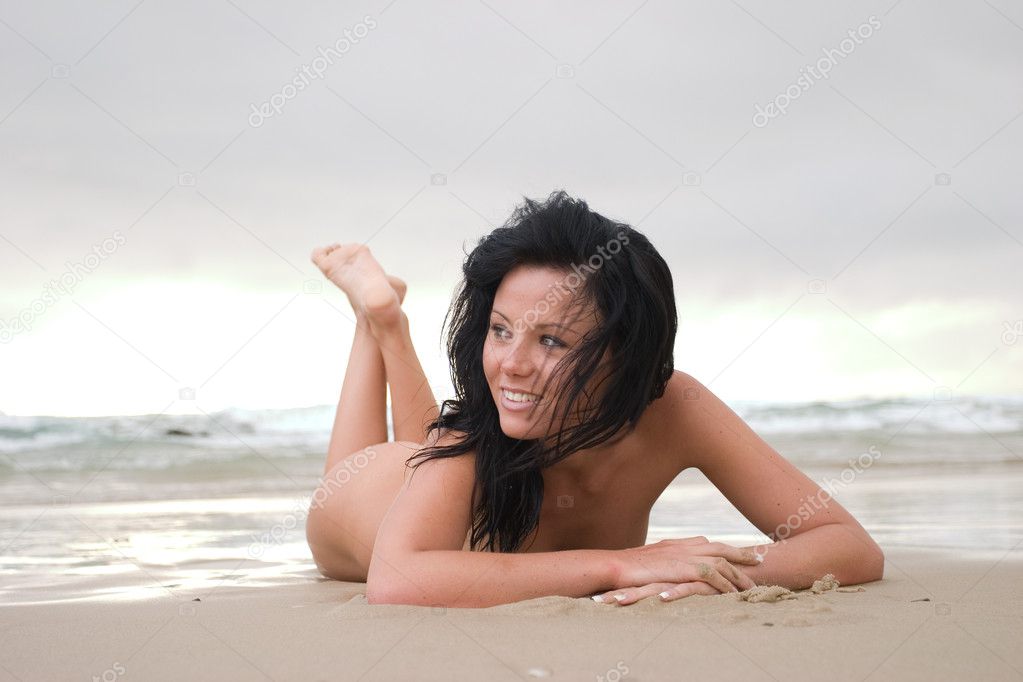 Happy beach girl