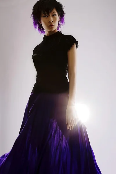 Purple skirt — Stock Photo, Image
