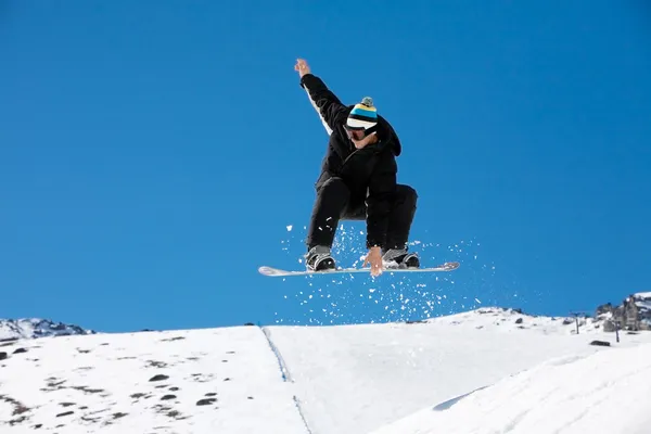 Snowboard-Aktion — Stockfoto