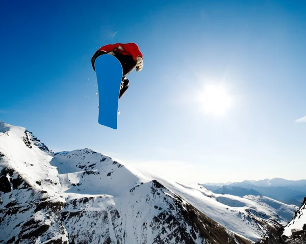 Acción de snowboard — Foto de Stock