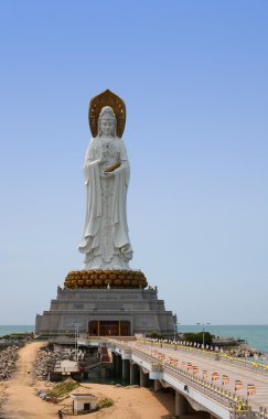 Quan Yin (goddess of mercy),Hainan island, China clipart