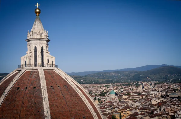 Blick vom Glockenturm Santa Maria del Fiore, Toskana, Florenz, Italien — Stockfoto