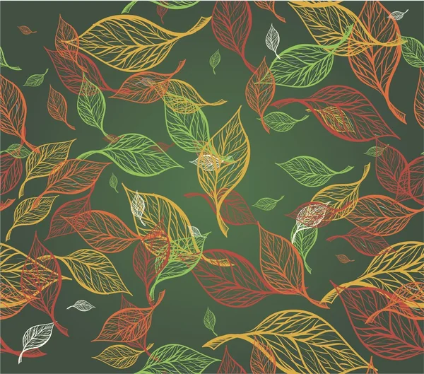 Autumn leaves background. — Stock Vector