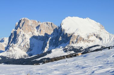 Dolomites Alpler'de kar