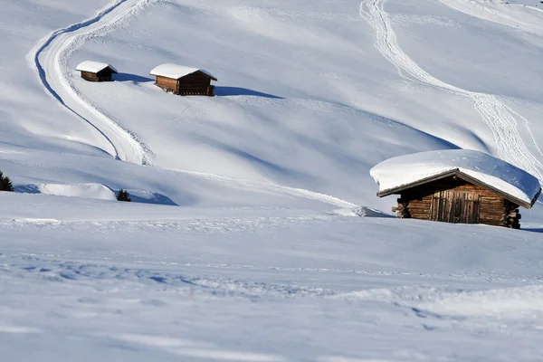 stock image Dolomites alps in the snow