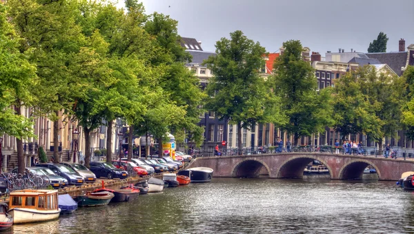 Canals in Amsterdam — Stock Photo, Image