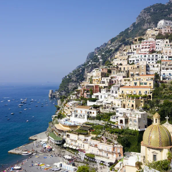 Positano, Wybrzeże Amalfitańskie, Włochy — Zdjęcie stockowe
