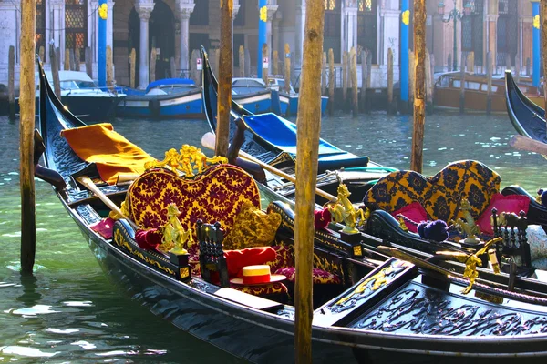 Gondola în Veneția, Italia — Fotografie, imagine de stoc