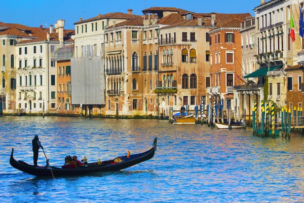 Gondels in Venetië, Italië Rechtenvrije Stockafbeeldingen