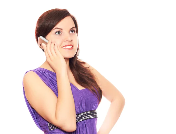 Girl talking the phone — Stock Photo, Image