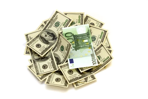 Dollars euro — Stock Photo, Image