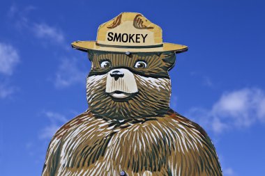 Smokey the Bear Fire Prevention Sign clipart