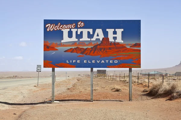 Bem-vindo ao Utah Billboard — Fotografia de Stock