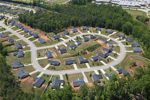 Suburban Culdesac Aerial — Stock Photo, Image