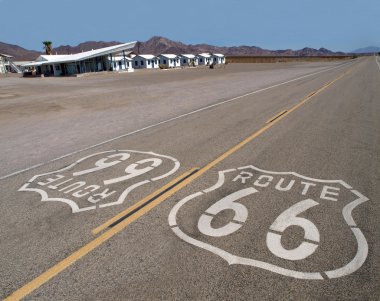 Route 66 Mojave Desert clipart