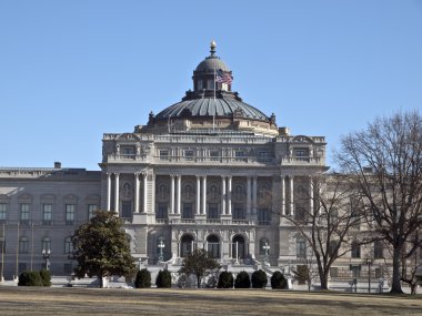 Front Facade Library of Congress clipart