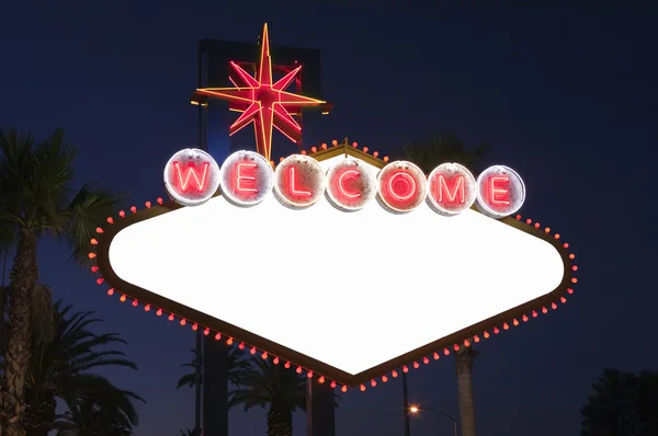 Las Vegas Blank Connexion la nuit — Photo