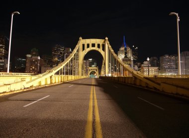 Pittsburgh Night Bridge clipart