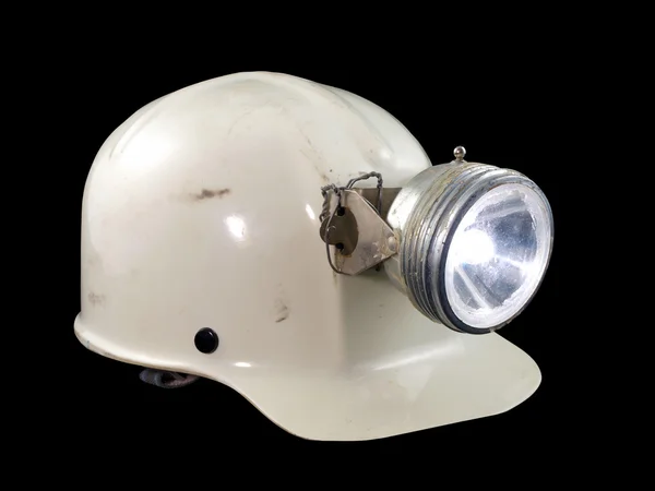 ビンテージ ヘルメットの洞窟探検 — ストック写真
