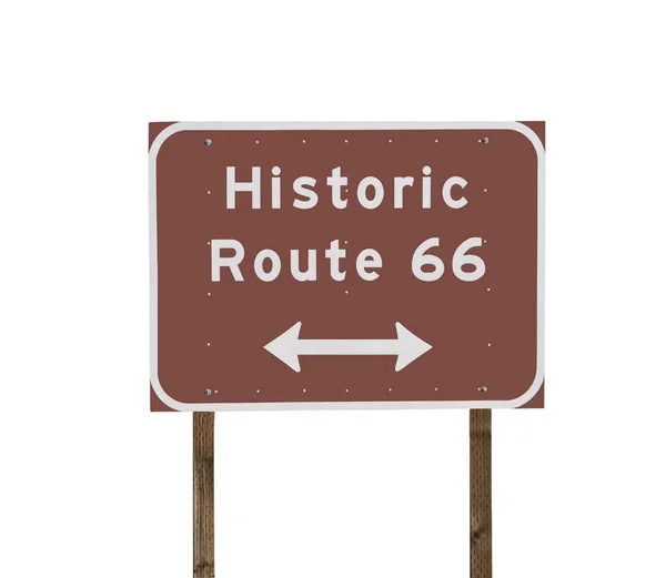 Historisk väg 66 skylt — Stockfoto