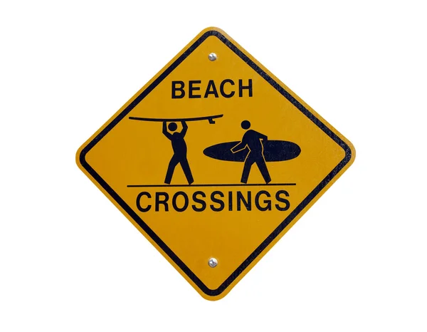 Cruzamento de praia da Califórnia — Fotografia de Stock