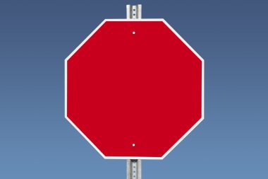 Blank Stop Sign clipart